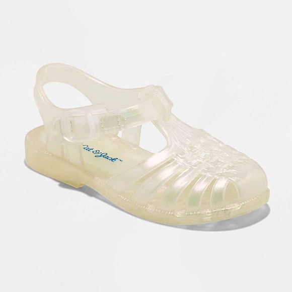CAT & JACK ™  | Toddler Girls' Sunny Jelly Sandals in Clear | Size 7 - Picture 1 of 10